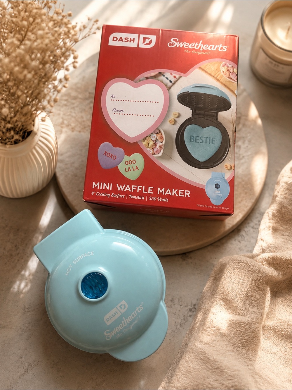 Mini Heart Waffle Maker